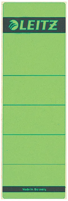 Rugetiket Leitz breed/kort 62x192mm zelfklevend groen 10 stuks-1