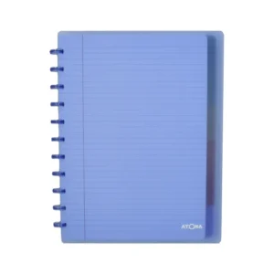 Schrift Atoma A4+ ruit 5x5mm 120blz 90gr PP transparant assorti-1