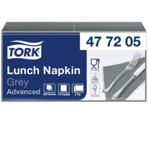 Servetten Tork 2-laags 1/4 gevouwen 200 stuks grijs 477205-1