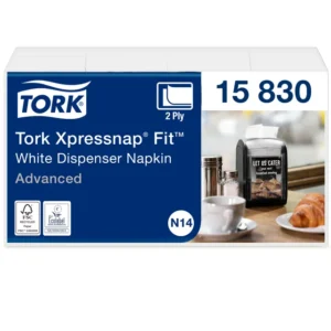 Servetten Tork Xpressnap Fit ® N14 2-laags 720 stuks wit 15830-1