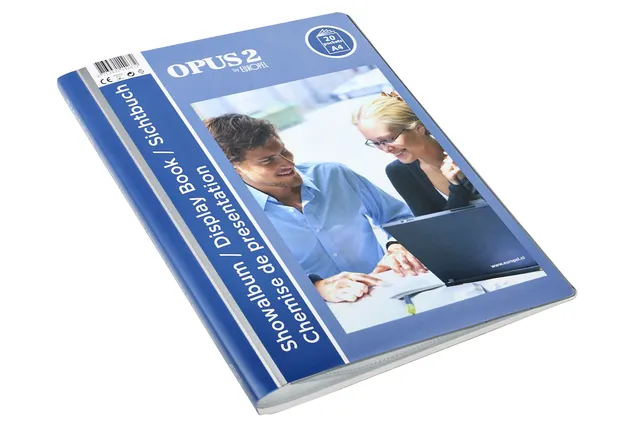 Showmap Opus 2 frontview A4 20-tassen wit-1