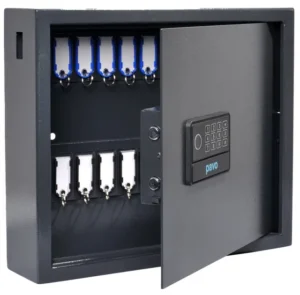 Sleutelkast Pavo high security magnetisch met fingerprintslot 20 haken 350x410x100mm-1