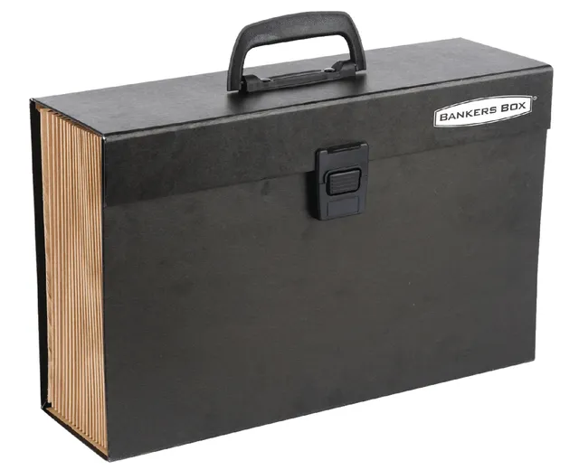 Sorteerkoffer Bankers Box Handifile 19-vaks zwart-1