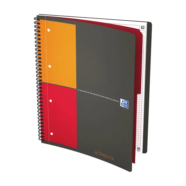 Spiraalblok Oxford International Activebook A4+ ruit 5mm-1