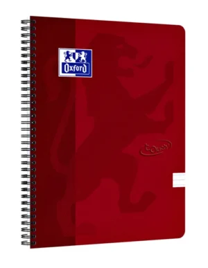 Spiraalblok Oxford Touch A4 lijn 140 pagina's 80gr rood-1