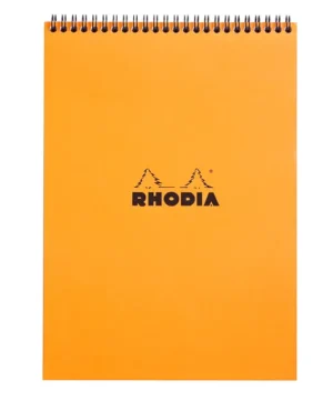 Spiraalblok Rhodia A4 lijn 160 pagina's 80gr oranje-1