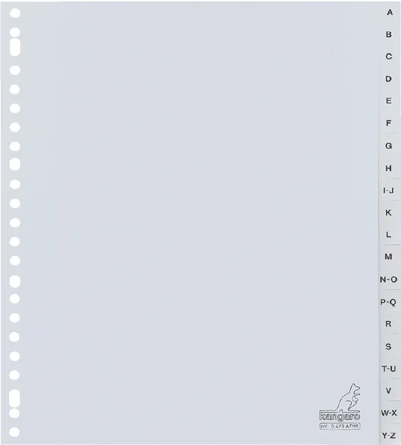 Tabbladen Kangaro 23-gaats G420AZM-B 20-delig alfabet breed-1