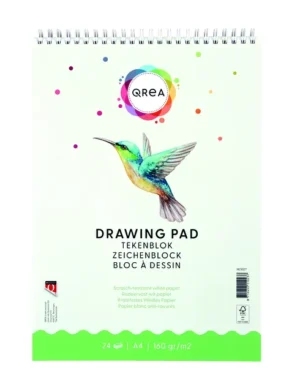 Tekenblok Qrea A4 24 vel 160gr spiraal-1