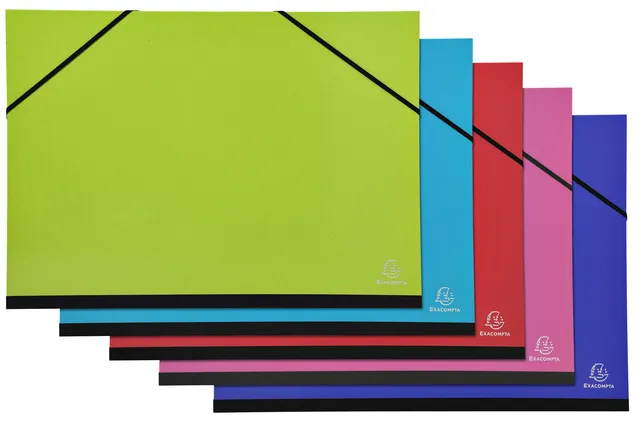 Tekenmap Exacompta Iderama 32x45cm met elastieke sluiting assorti-1