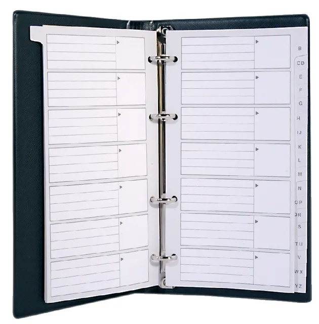Telefoonalbum Kangaro 215x130mm A-Z 4-rings zwart-1