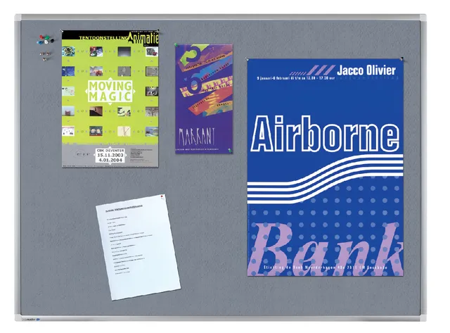 Textielbord Legamaster Premium 45x60cm grijs-1