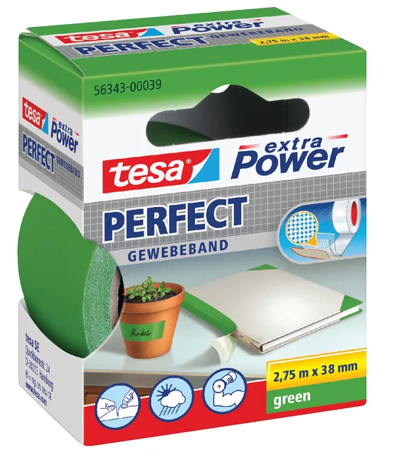 Textieltape tesa® extra Power Perfect 2.75mx38mm groen-1
