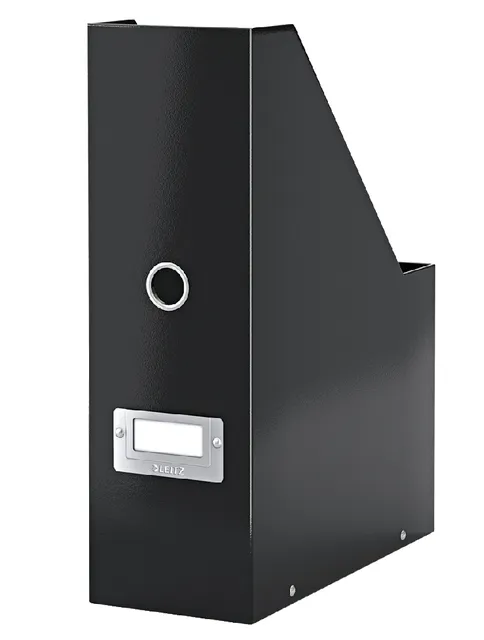 Tijdschriftencassette Leitz WOW Click & Store gerecycled karton zwart-1