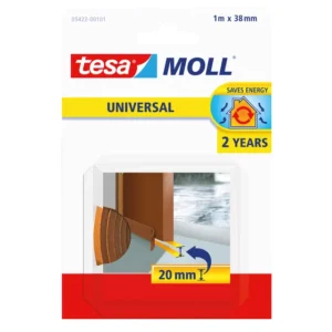 Tochtstrips tesamoll® Universal zelfklevende tbv deur 1mx38mm bruin-1