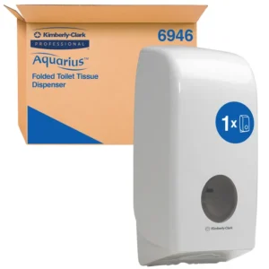 Toiletpapierdispenser Aquarius gevouwen tissue wit 6946-1
