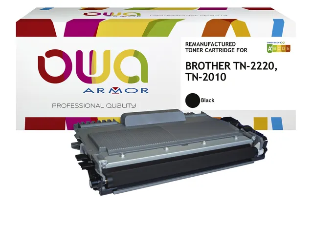 Toner OWA alternatief tbv Brother TN-2220BK zwart-1