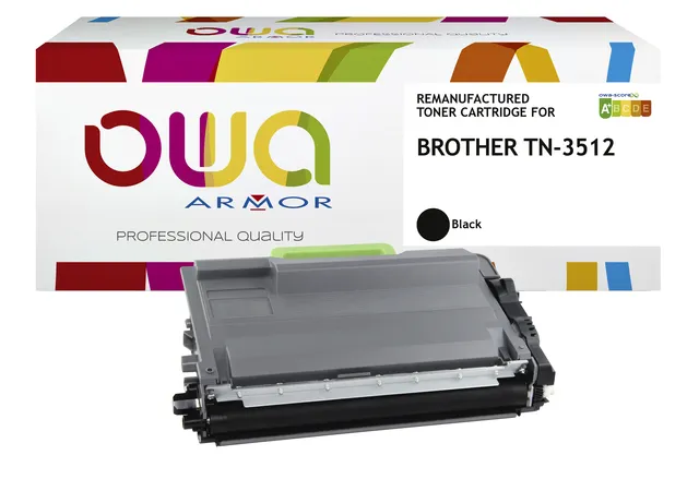 Toner OWA alternatief tbv Brother TN-3512BK zwart-1