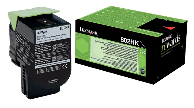 Tonercartridge Lexmark 80C2HK0 prebate zwart-1