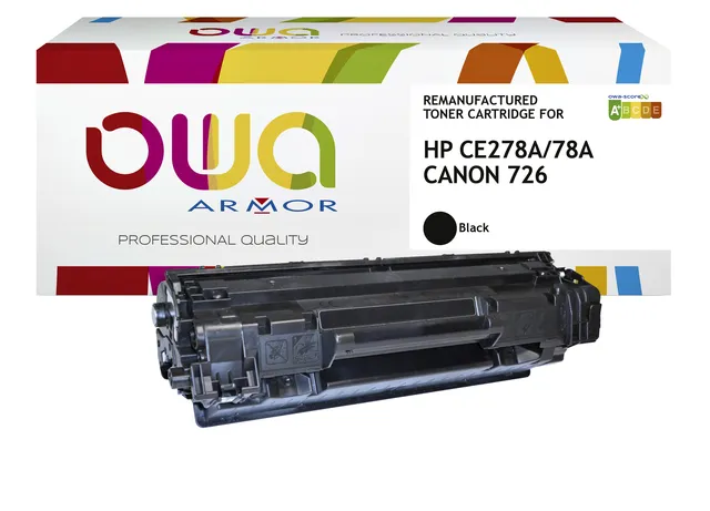 Tonercartridge OWA alternatief tbv HP CE278A zwart-1