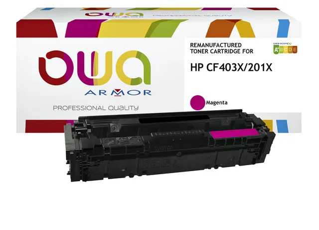 Tonercartridge OWA alternatief tbv HP CF403X rood-1