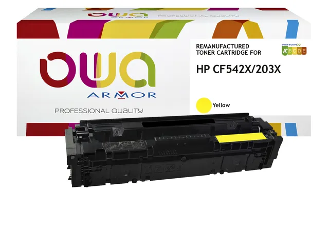 Tonercartridge OWA alternatief tbv HP CF542X geel-1
