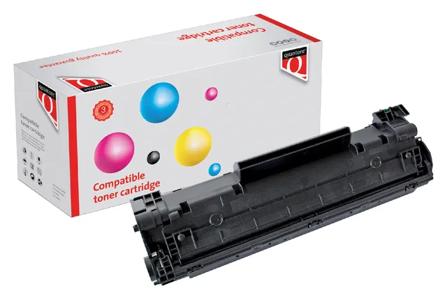 Tonercartridge Quantore alternatief tbv HP CB436A 36A zwart-1