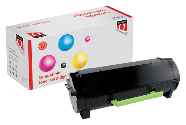 Tonercartridge Quantore alternatief tbv Lexmark 50F0HA0 zwart-1