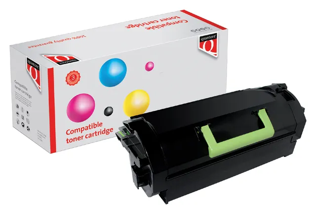 Tonercartridge Quantore alternatief tbv Lexmark 52D0HA0zwart-1