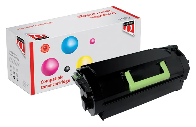 Tonercartridge Quantore alternatief tbv Lexmark 52D2000 zwart-1