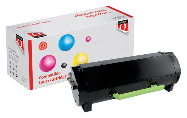 Tonercartridge Quantore alternatief tbv Lexmark 60F2H00 zwart-1