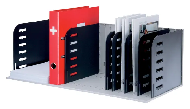 Vakkenset Styrorac 8 vaks zwart/grijs-1