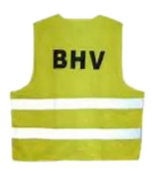 Veiligheidsvest Leina met opdruk "BHV " geel-1