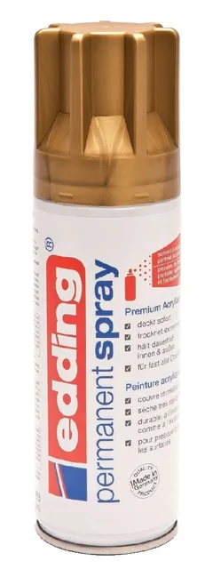 Verfspuitbus edding 5200 permanent spray mat rijkgoud-1
