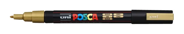 Verfstift Posca PC3M fijn goud-1
