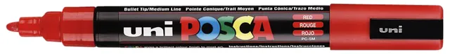 Verfstift Posca PC5M medium rood-1