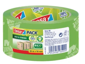 Verpakkingstape tesapack® Eco & Strong 66mx50mm groen bedrukt-1