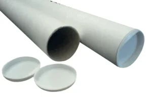 Verzendkoker CleverPack A0 850x50x1.5 met doppen wit pak à 5 stuks-1