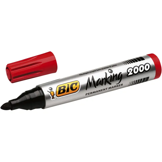 Viltstift Bic 2000 ecolutions rond large rood-1