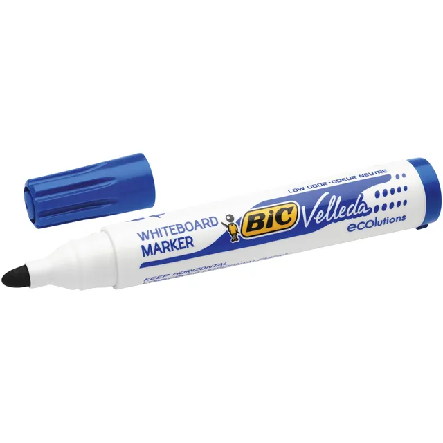 Viltstift Bic Velleda 1701 whiteboard rond large blauw-1