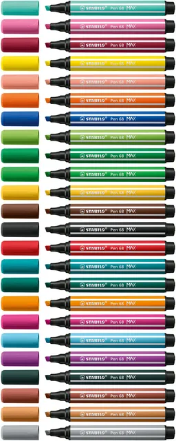 Viltstift STABILO Pen 68/57 Max azuurblauw-3