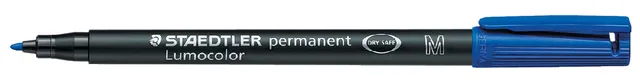 Viltstift Staedtler Lumocolor 317 permanent M blauw-1