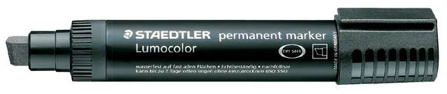 Viltstift Staedtler Lumocolor 388 blokpunt zwart 2-12mm-1