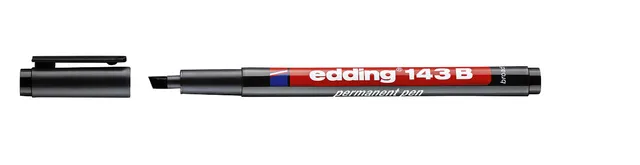Viltstift edding 143 schuin 1-3mm zwart-1
