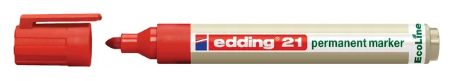 Viltstift edding 21 Ecoline rond rood 1.5-3mm-1