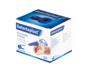 Vingerlingen Detectaplast textiel blauw 30 stuks-1