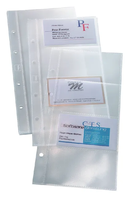 Visitekaarthoes Sigel VZ350 voor visitekaartmap VZ300 voor 80 kaarten 90x58mm-1