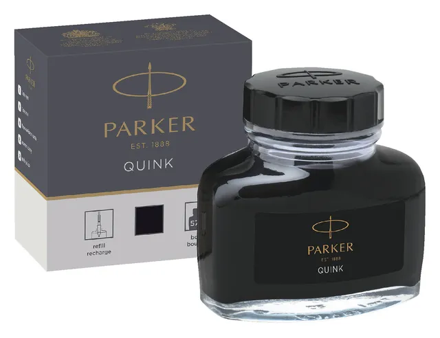 Vulpeninkt Parker Quink permanent 57ml zwart-1