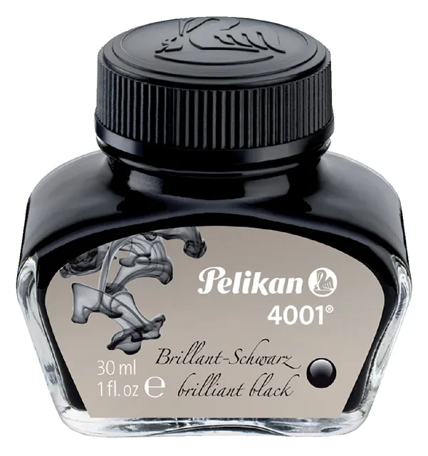Vulpeninkt Pelikan 4001 30ml briljant zwart-1