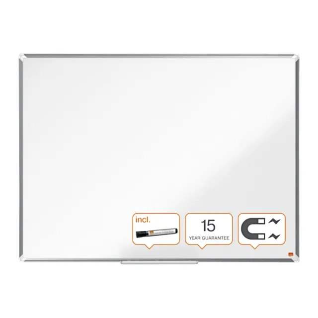 Whiteboard Nobo Premium Plus 90x120cm staal-1