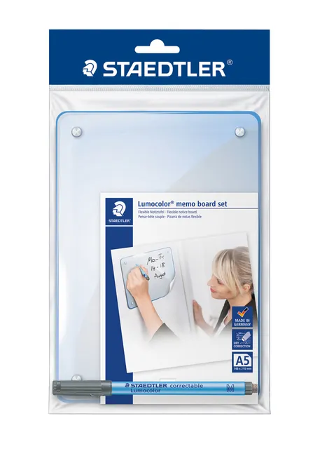 Whiteboard Staedtler Lumocolor memo A5 met pen 305-1